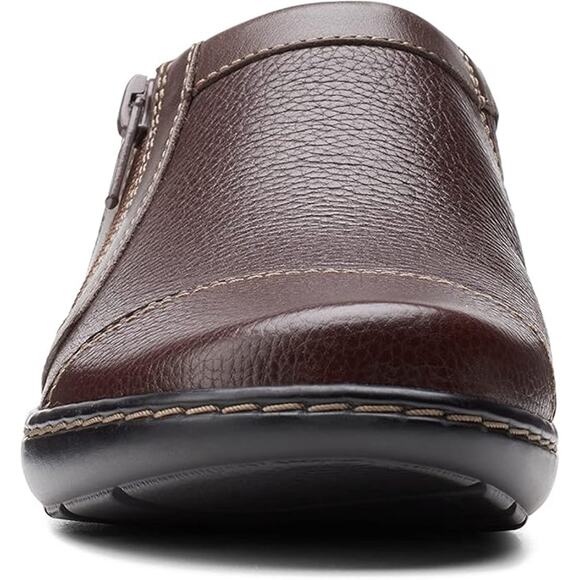 NWT Clarks womens Cora Giny Loafer, Dark Brown Tumbled/Smooth Lea, 10 US - Picture 5 of 5